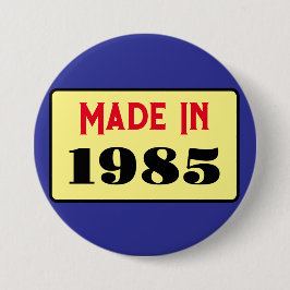 レトロスタイル40th birthday badge 1985 缶バッジ