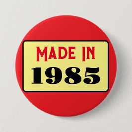 レトロスタイル40th birthday badge 1985 缶バッジ