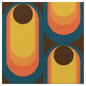 レトロスタイル60s 70sパターン生地 ファブリック (クローズアップ)