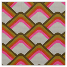 レトロスタイル60s 70sパターン生地 ファブリック