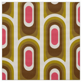 レトロスタイル60s 70sパターン生地 ファブリック