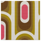 レトロスタイル60s 70sパターン生地 ファブリック (クローズアップ)