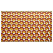 レトロスタイル60s 70sパターン生地 ファブリック (ヤード)