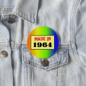 レトロスタイル60th birthday badge 1964 缶バッジ (インサイチュ)