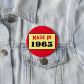 レトロスタイル60th birthday badge 1965 缶バッジ (インサイチュ)