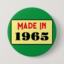 レトロスタイル60th birthday badge 1965 缶バッジ