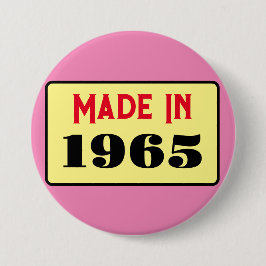 レトロスタイル60th birthday badge 1965 缶バッジ