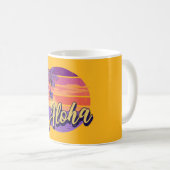レトロスタイル「アロハ文字デザイン」 コーヒーマグカップ (正面右)