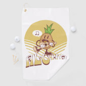 レトロスタイル「アロハ文字デザイン」 ゴルフタオル (インサイチュ)