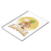 レトロスタイル「アロハ文字デザイン」 ノートブック (左側)