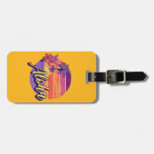 レトロスタイル「アロハ文字デザイン」 ラゲッジタグ (正面横)