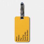 レトロスタイル「アロハ文字デザイン」 ラゲッジタグ (裏面縦)