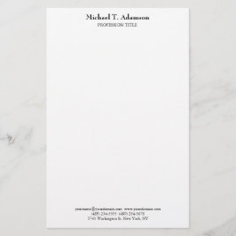 レトロスタイル エレガント シンプル プレーン ホワイト 便箋