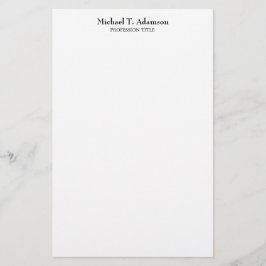 レトロスタイル エレガント シンプル 白 便箋