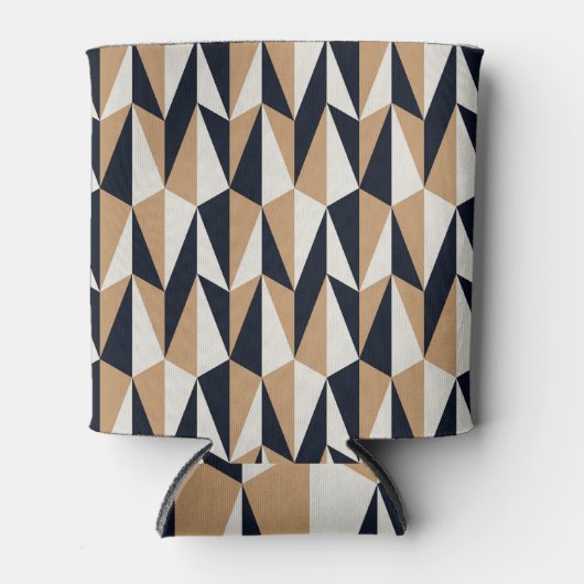 レトロスタイル:シームレスなヴィンテージパターン 缶クーラー (正面)