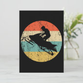 レトロスタイル スノーモービル スノーモービリング 招待状 (スタンド正面)