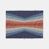 レトロスタイル フリースブランケット (正面(横))