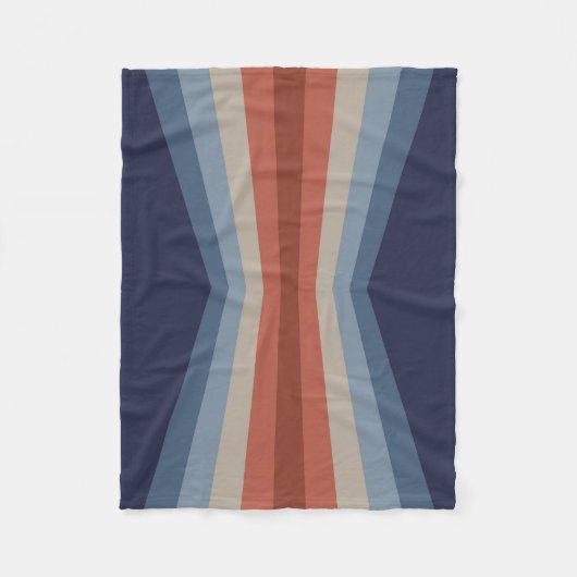 レトロスタイル フリースブランケット (正面)