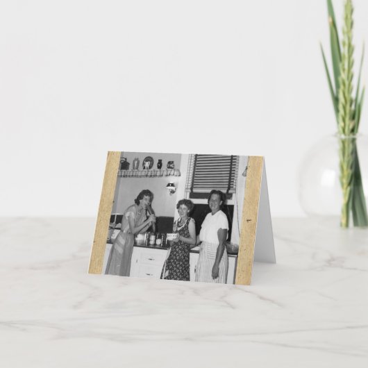 レトロスタイル「フレンド間」ノートカード ノートカード (正面)