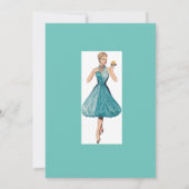 レトロスタイル「ブライダルシャワー」招待状 招待状 (裏面)