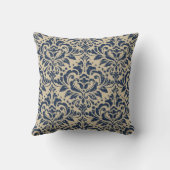 レトロスタイル:抽象芸術フローラシームレス クッション (裏面)