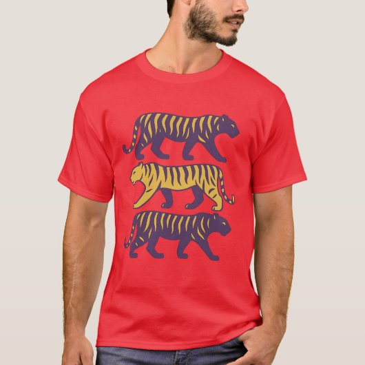 レトロスタイルLSU Tシャツ (正面)