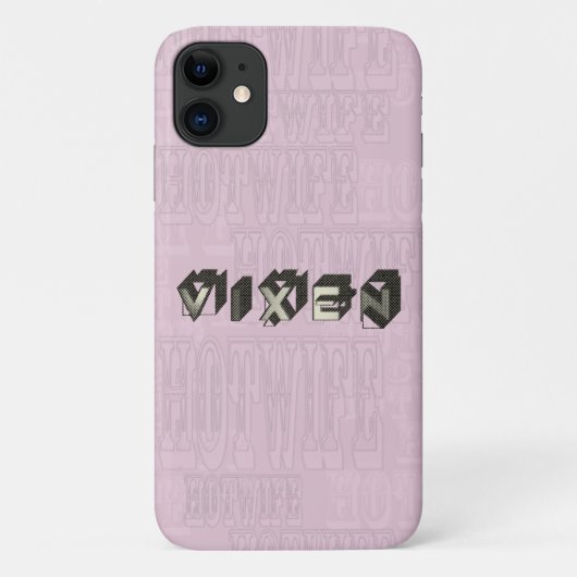 レトロスタイルVixenブロック Case-Mate iPhoneケース (裏面)