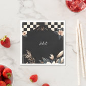 レトロスタジオクリエイティブイラスト付き ブライダルシャワー スタンダードカクテルナプキン (インサイチュ)