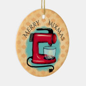 レトロスタンドミキサーベーキングベーカリーのクリスマスオーナメント セラミックオーナメント (右)