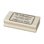 レトロスタンプファミリ名スクリプトと差出人住所 ラバースタンプ (スタンプ)