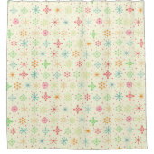 レトロスターシャワーカーテン シャワーカーテン (正面)