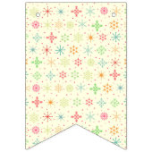 レトロスターズバナー バンティングフラッグ (第3の旗)