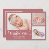 レトロスターズボーイダスティピンク誕生のお知らせ 案内状 (正面/裏面)