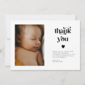 レトロスターズボーイ生誕通知カード 案内状 (裏面)