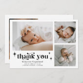 レトロスターズボーイ生誕通知カード 案内状 (正面/裏面)