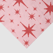 レトロスターズミッドセンチュリーモダンアトミックピンク&レッド 薄葉紙 (詳細)
