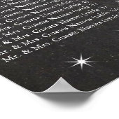 レトロスターズ黒板フォトシーティングチャート ポスター (角)