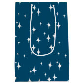 レトロスターダストスターバストスターズニューイヤー ミディアムペーパーバッグ (裏面)