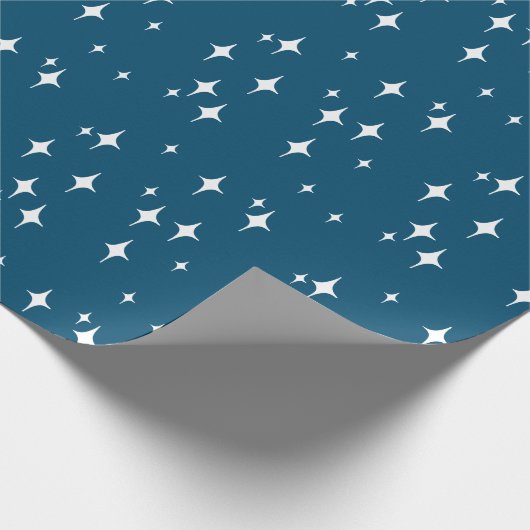 レトロスターダストスターバストスターズニューイヤー ラッピングペーパー (角)