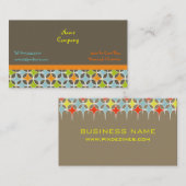 レトロスターデザインプロファイルカード 名刺 (正面/裏面)