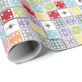 レトロスターバストドミノ ラッピングペーパー (ロールコーナー)