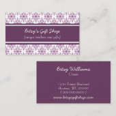 レトロスターバスト名刺、ナス 名刺 (正面/裏面)