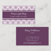 レトロスターバスト名刺、ナス 名刺 (正面/裏面)