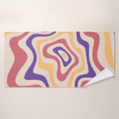 レトロスターバスト日が差すことの背景パターン。1960年代 バスタオル (バスタオル)