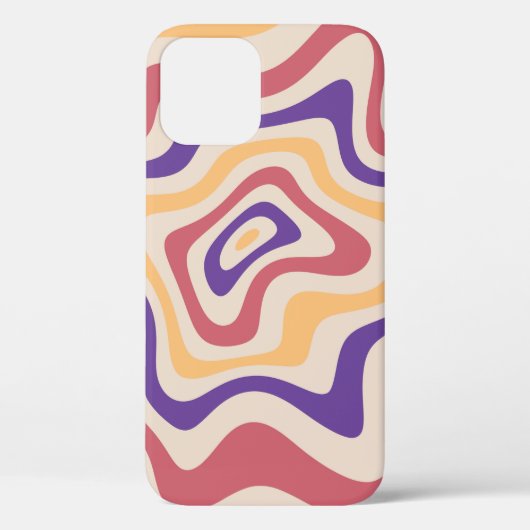 レトロスターバスト日が差すことの背景パターン。1960年代 Case-Mate iPhoneケース (裏面)