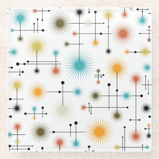 レトロスターバストAゴー！ ガラスコースター (正面)