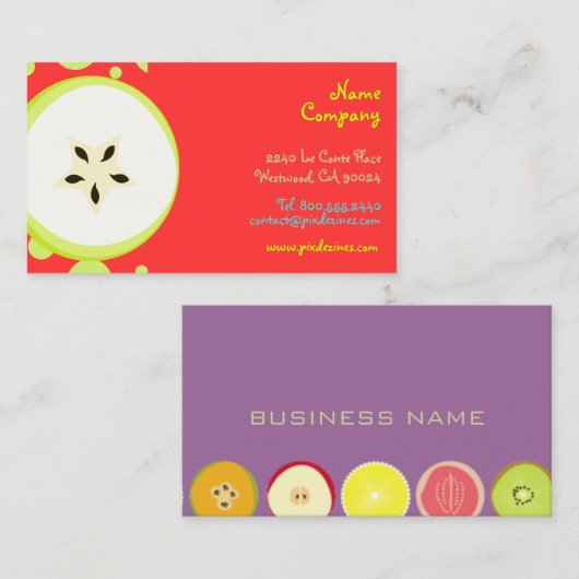 レトロスターフオーガニックルーツ 名刺 (正面/裏面)