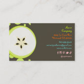 レトロスターフルーツデザインプロファイルカード 名刺 (正面)