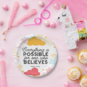 レトロスターリースカイアートパターンとバイブルの詩 ペーパープレート (パーティー)