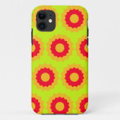 レトロスターレッドオレンジライムグリーン Case-Mate iPhoneケース (裏面)